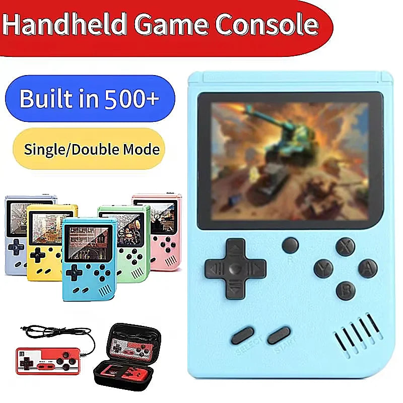 NEW Portable Retro Mini Video Game Console 8-Bit Handheld Game Player Built-In 400 Games AV Out Game Console Gameboy Videojuego
